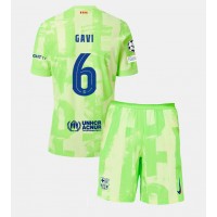 Camiseta Barcelona Paez Gavi #6 Tercera Equipación para niños 2024-25 manga corta (+ pantalones cortos)